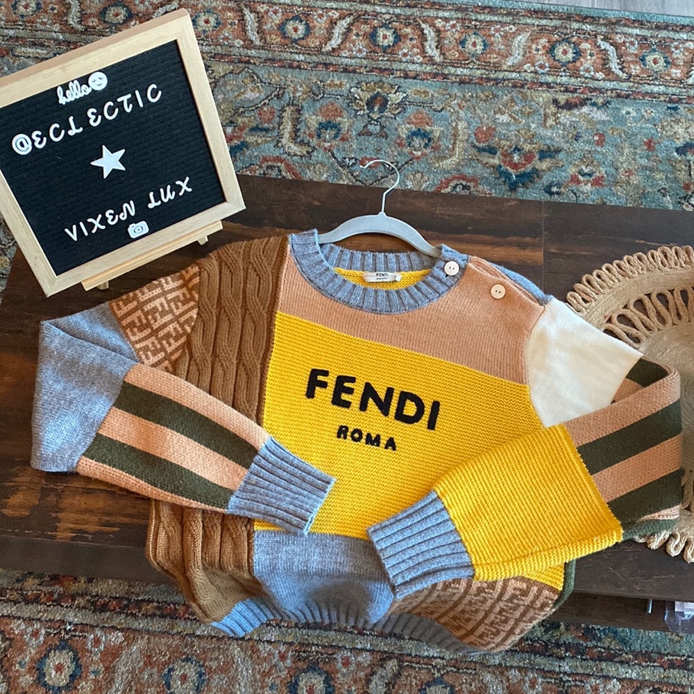 Fendi Roma Color Block Sweater - Picture 4 of 7